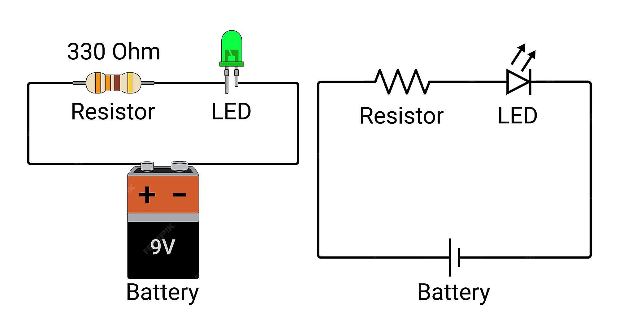 Does It Matter If You Put A Resistor Before Or After An Led