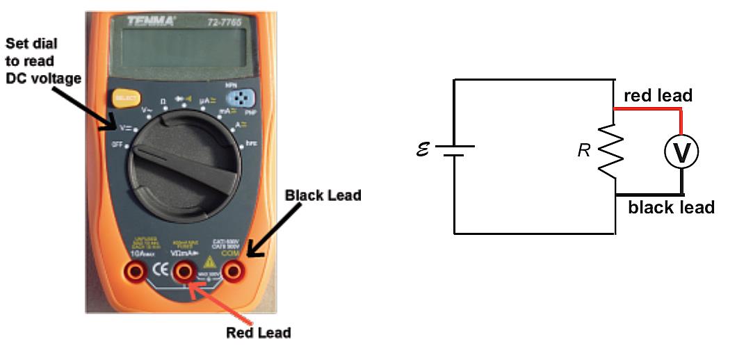 How Do We Hook Up The Multimeter When Measuring Current And Voltage
