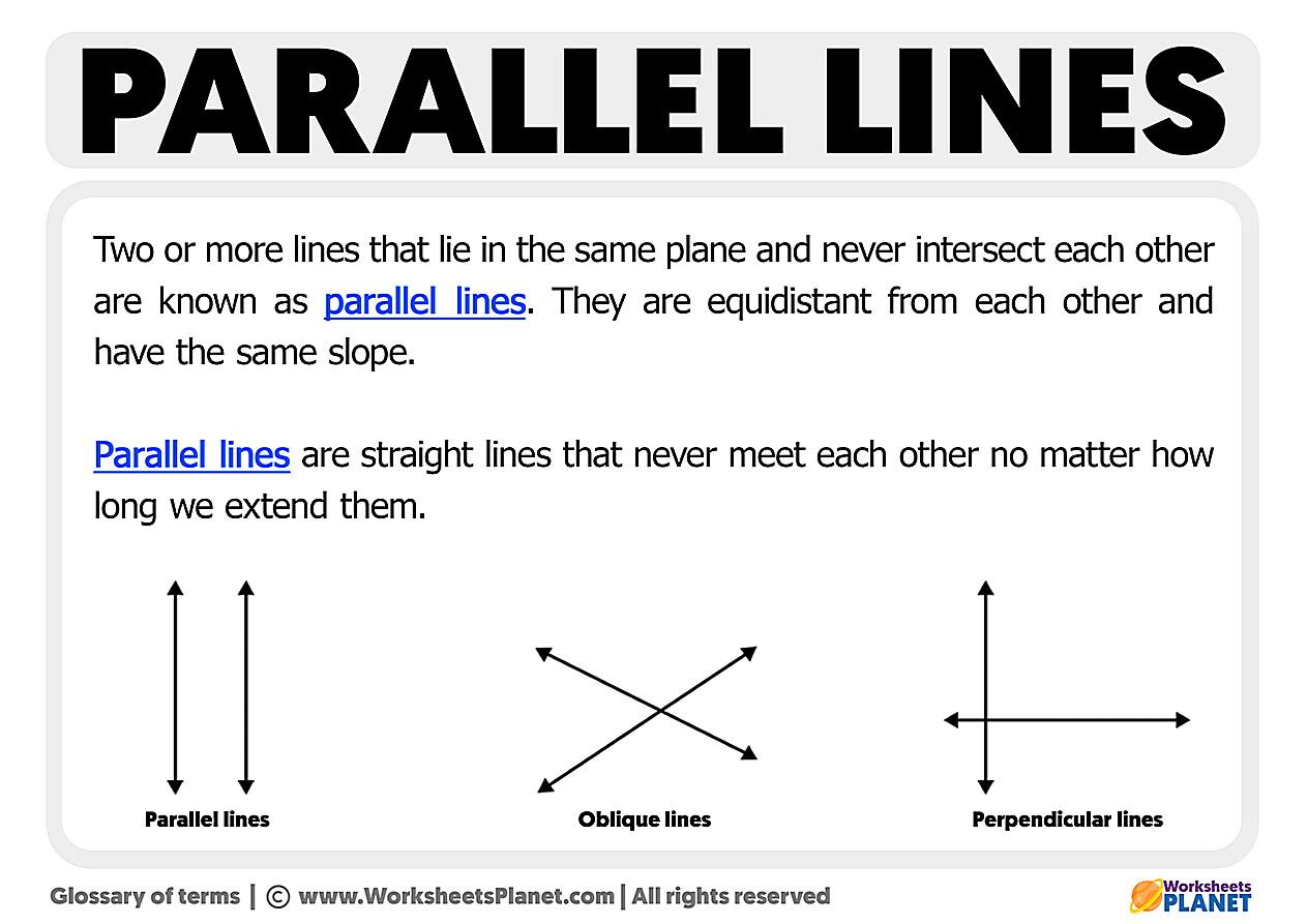 Is Parallel Lines Never Meet True Or False