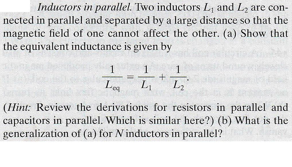 Why Is The Inductor Connected In Series And The Capacitor In Parallel