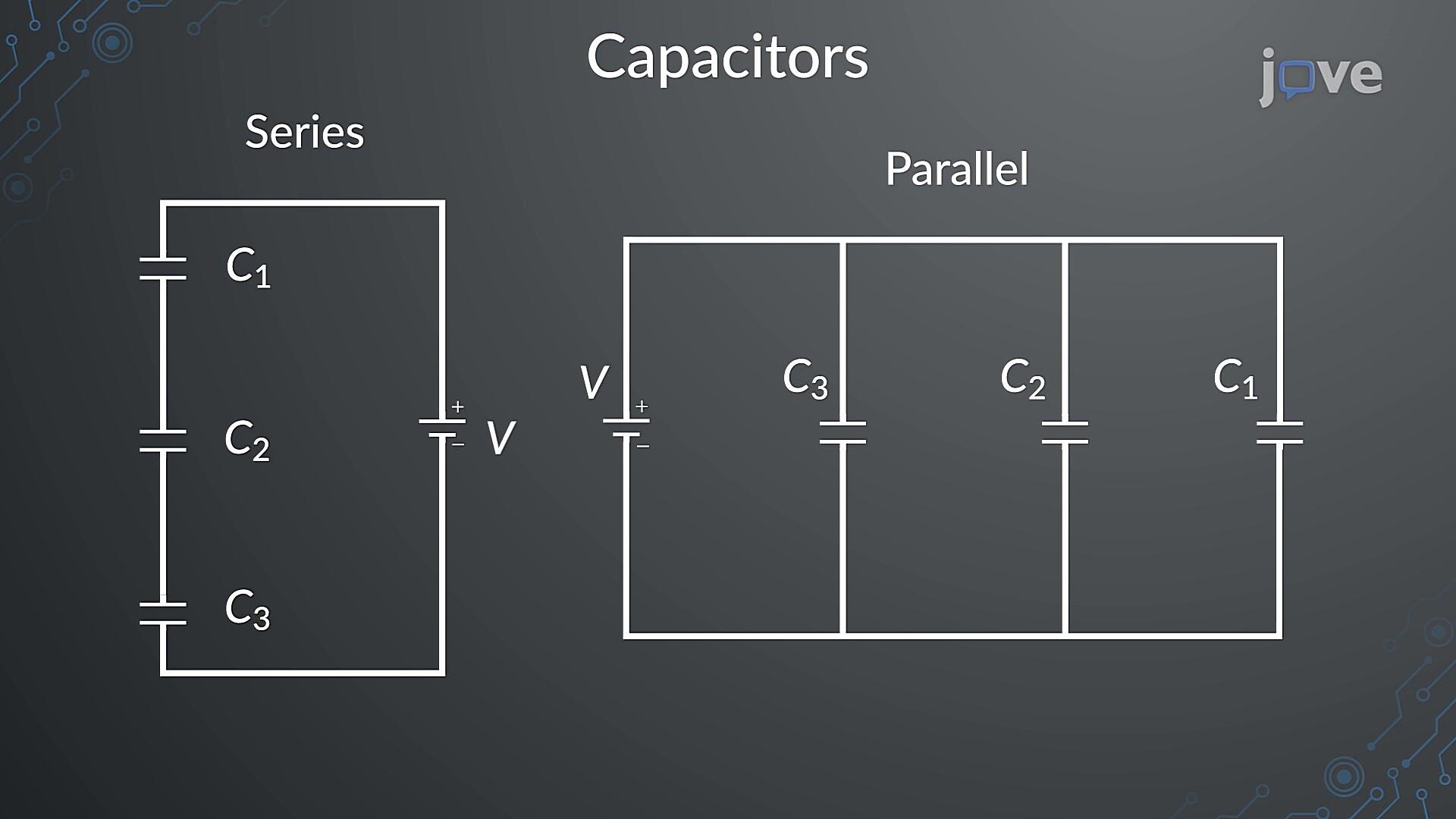 How to find series and parallel in capacitor